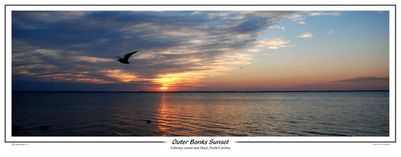 Outer Banks Sunset Panorama