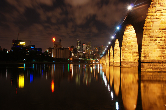 Downtown Minneapolis and The Arch Bridge